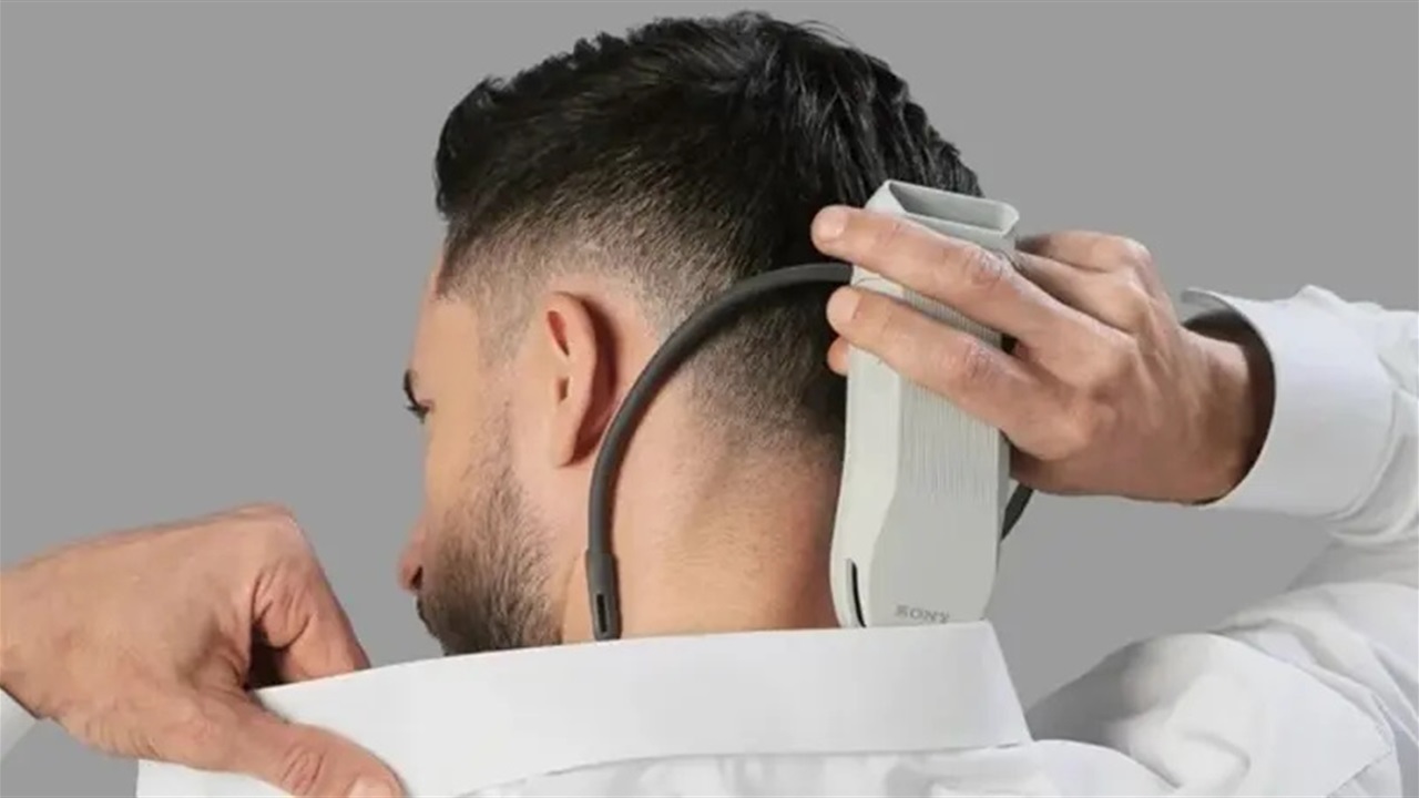 اطلاق مكيفاً هوائيًا يضع حول الرقبة