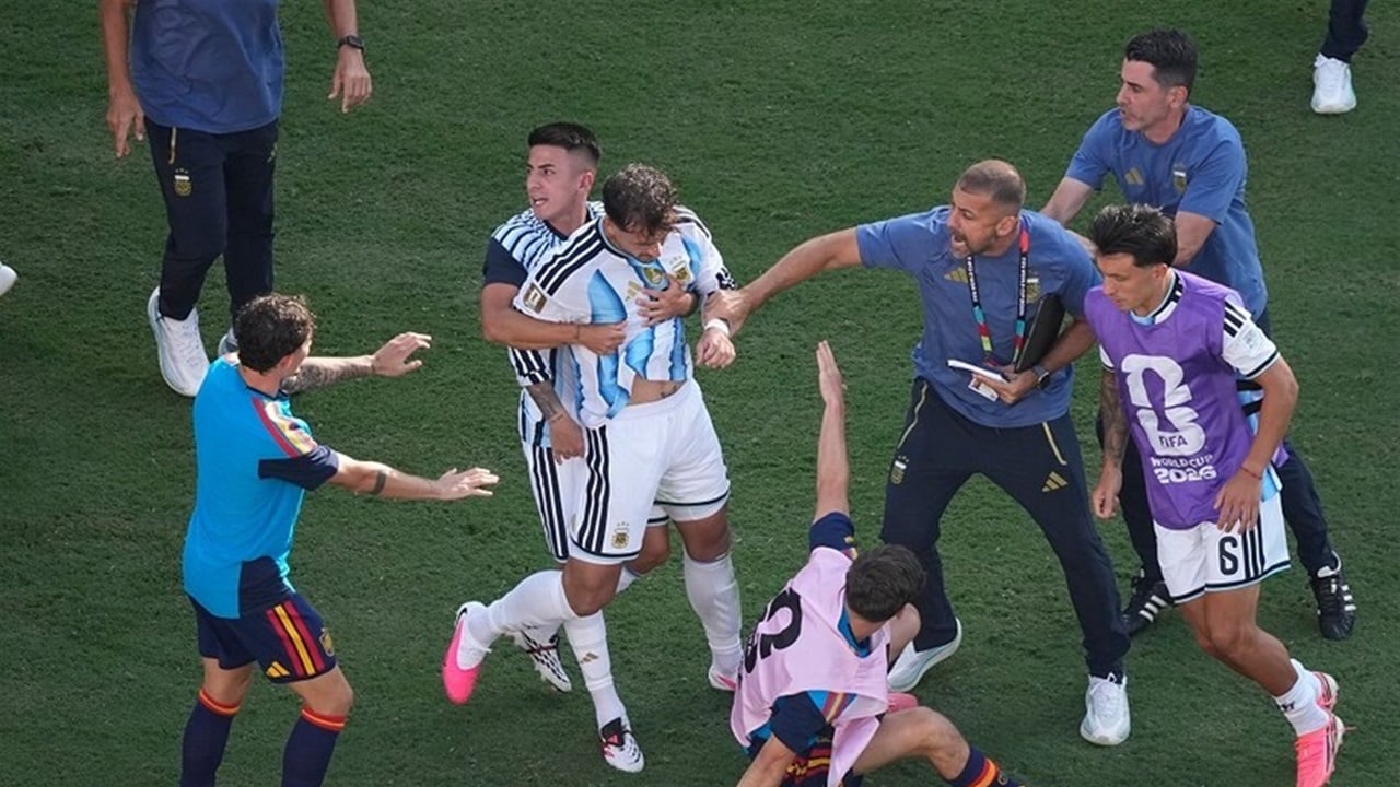 Argentine players attack Spanish opponents after 2026 World Cup final