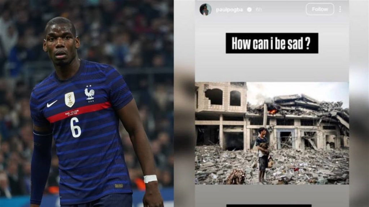 Pogba, Gazze'deki yıkımı paylaştığı mesajıyla gündemde
