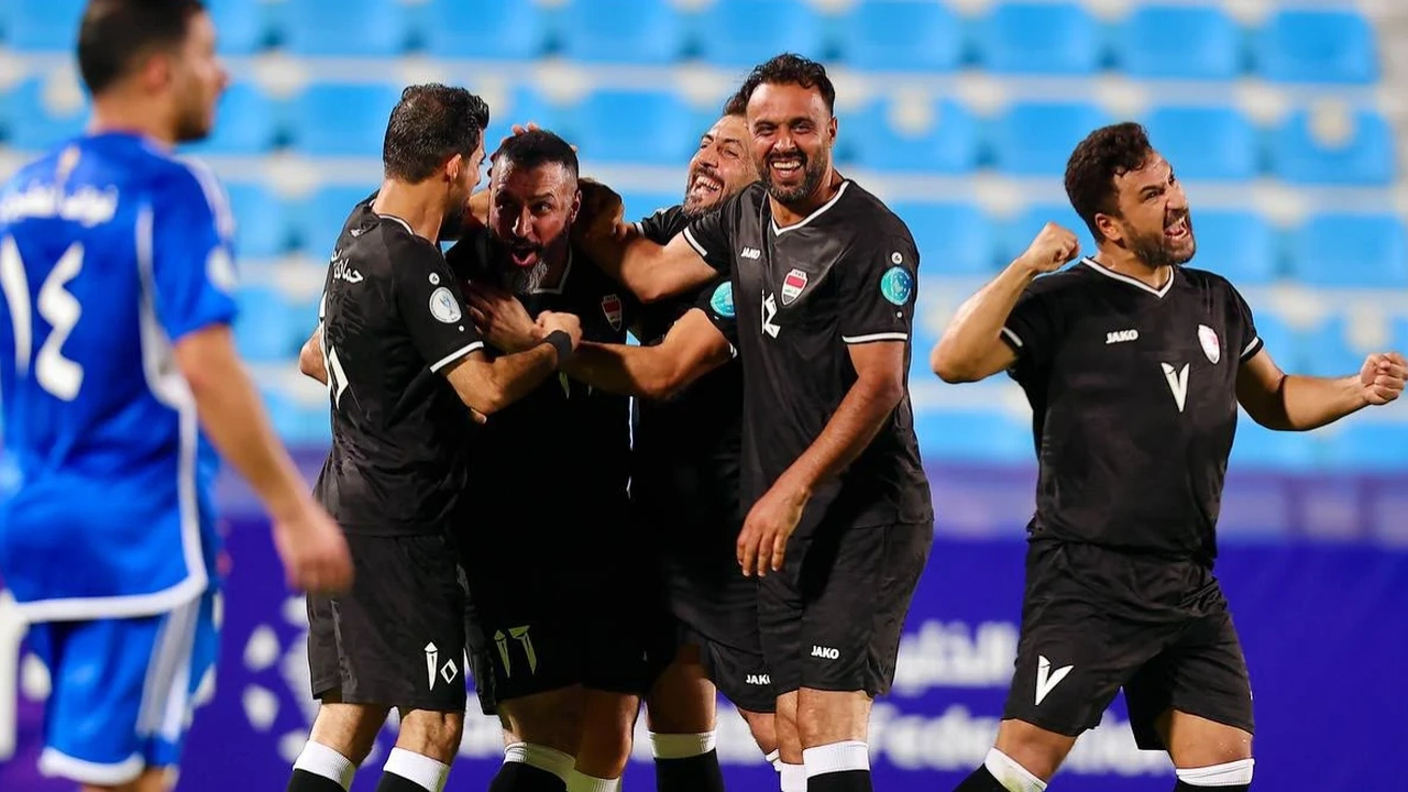 قدامى العراق يهزمون الكويت ويتأهلون إلى نصف نهائي كأس الخليج