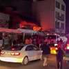 حريق داخل بيت ومحل تجاري في منطقة سيف سعد وسط مدينة كربلاء والدفاع المدني يتدخل