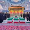بالصور.. جثامين عائلة السيد الخامنئي داخل أضرحة الإمامين الحسين والعباس (ع)