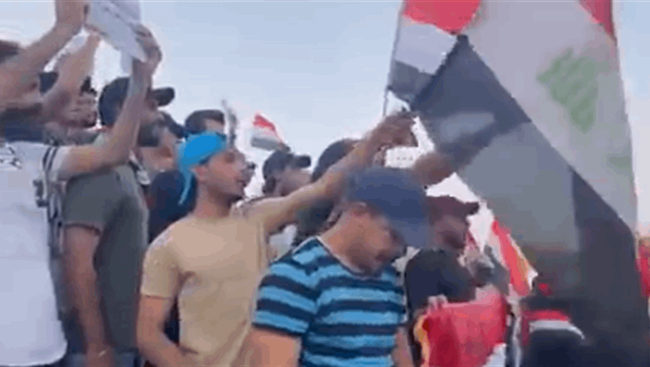 انطلاق تظاهرة في ساحة النسور ببغداد (صور+ فيديو)