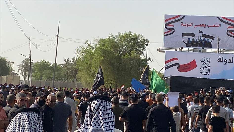 عدسة السومرية توثق استعدادات أنصار الإطار للتظاهر وسط بغداد