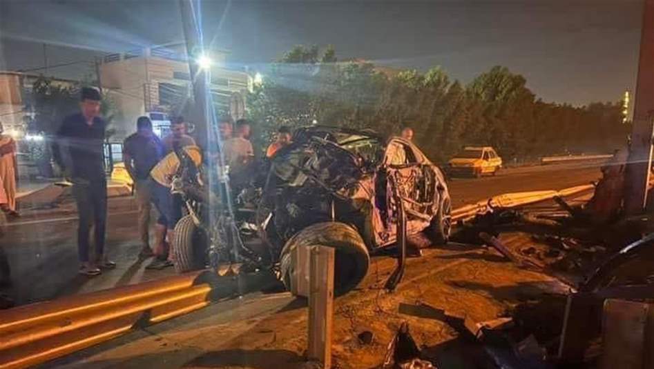حادث مأساوي.. مصرع فتاتين إثر انقلاب عجلة غربي بغداد (صور)