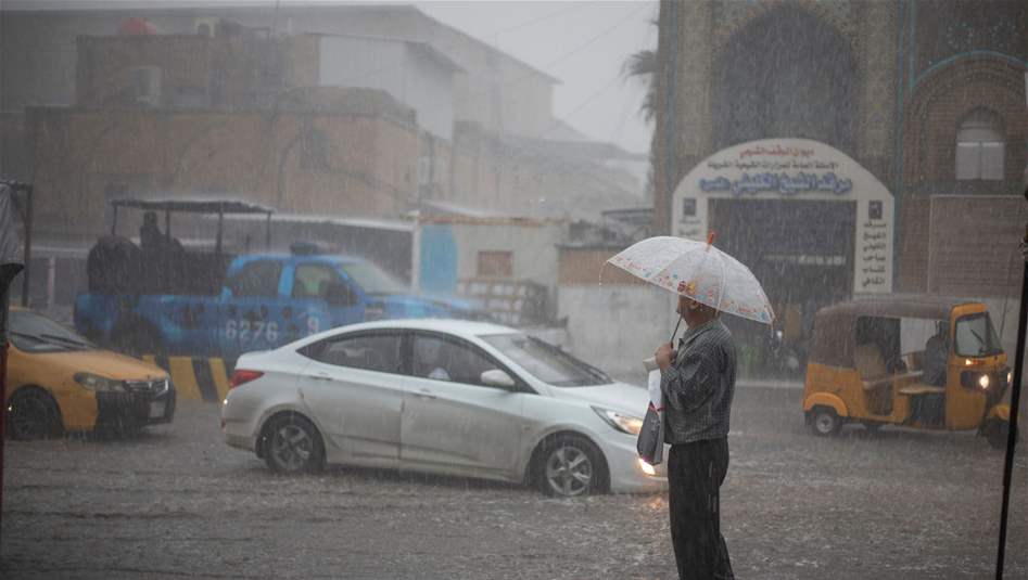 طقس العراق خلال الأيام الأربعة المقبلة: أمطار وفرصة لحدوث سيول