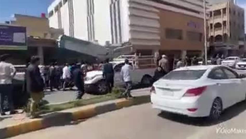 انهيار مطعم بمدينة الكوت (فيديو)