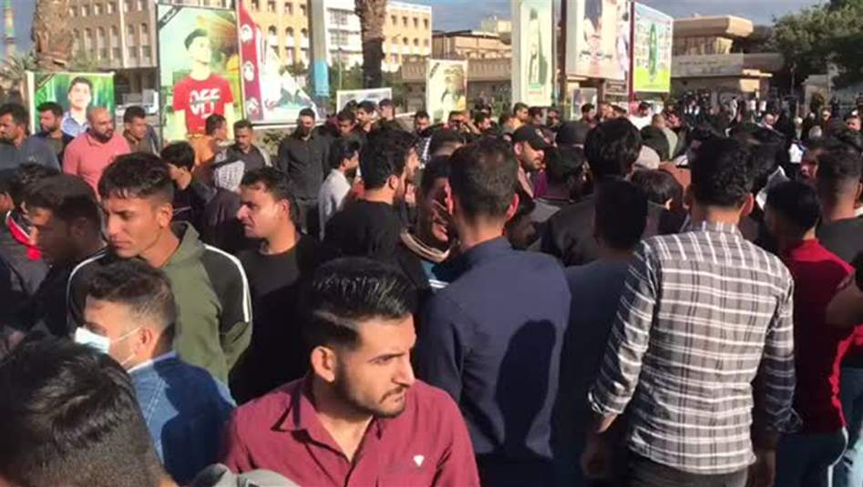 بالفيديو.. تظاهرات في النجف تطالب بـ"التعيين"