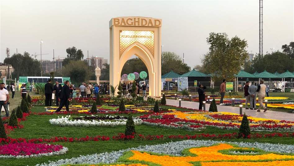 بالصور.. السومرية تواكب افتتاح مهرجان زهور بغداد 13