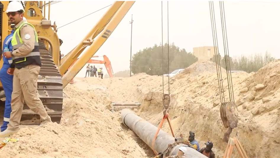 بديل الغاز الإيراني وصل الى المياه العراقية.. سباق مع الزمن اختصر الوقت 25% (فيديو)