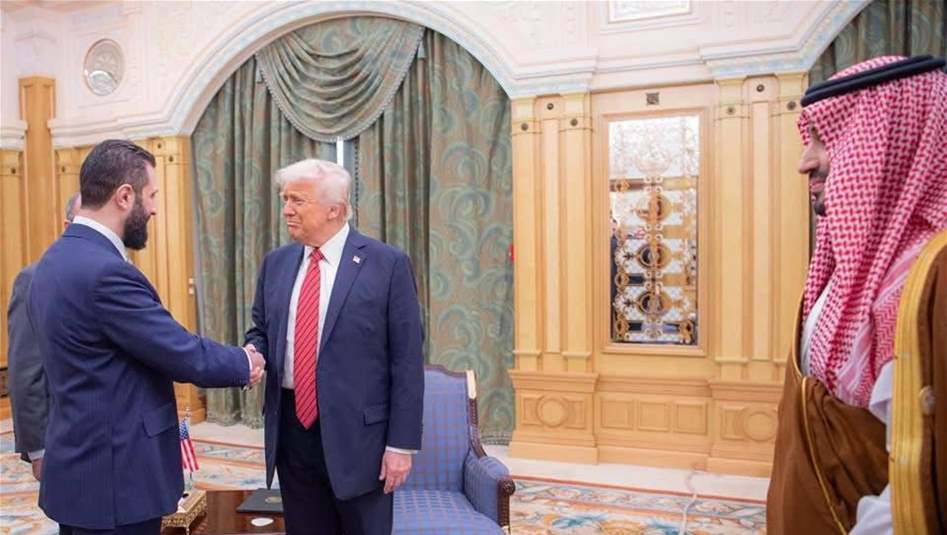 ترامب من الرياض: التقيت بالشرع ونبحث تطبيع العلاقات مع سوريا