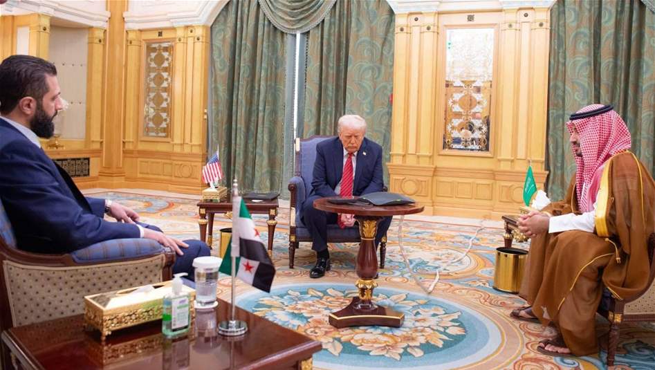 مشاهد أولى من لقاء ترامب مع الشرع (فيديو)