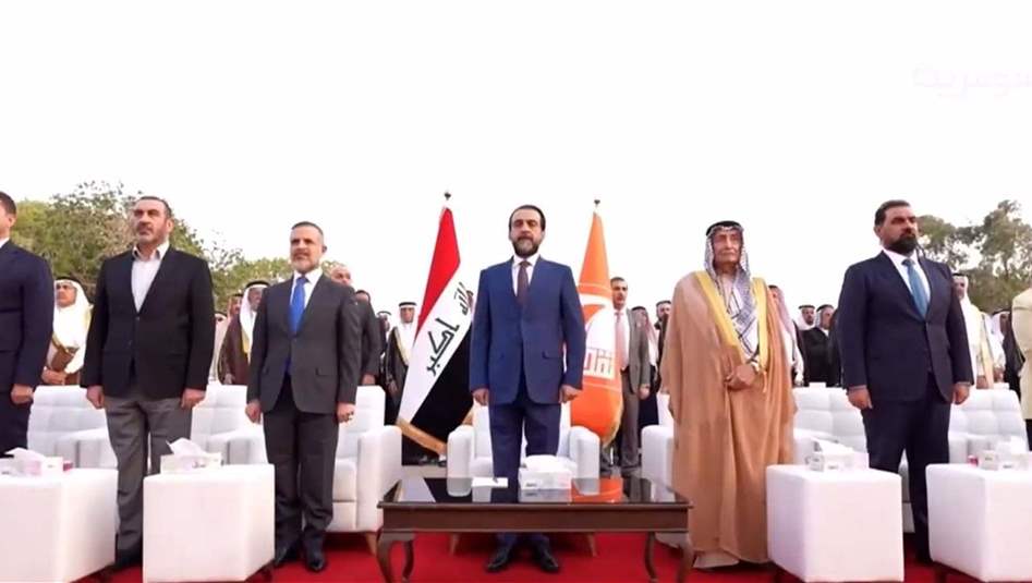 الحلبوسي يحضر مؤتمر الاعلان عن مرشح عشيرة الجنابيين 