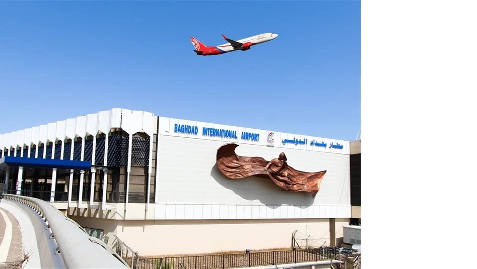 اندلاع نيران بطائرة كانت متجهة من مطار بغداد باتجاه لبنان