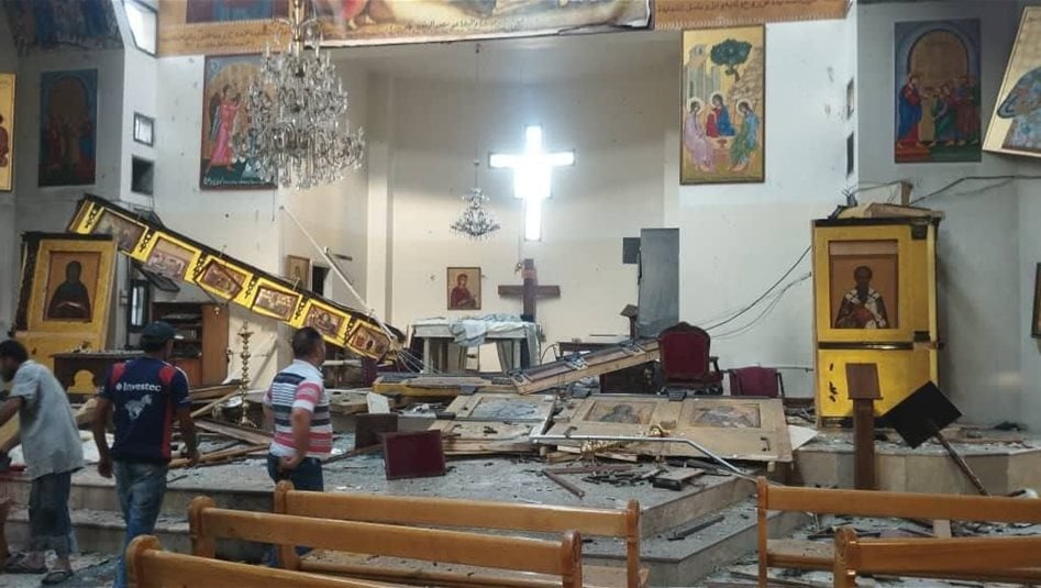 قتلى وجرحى بانفجار داخل كنيسة شرقي دمشق