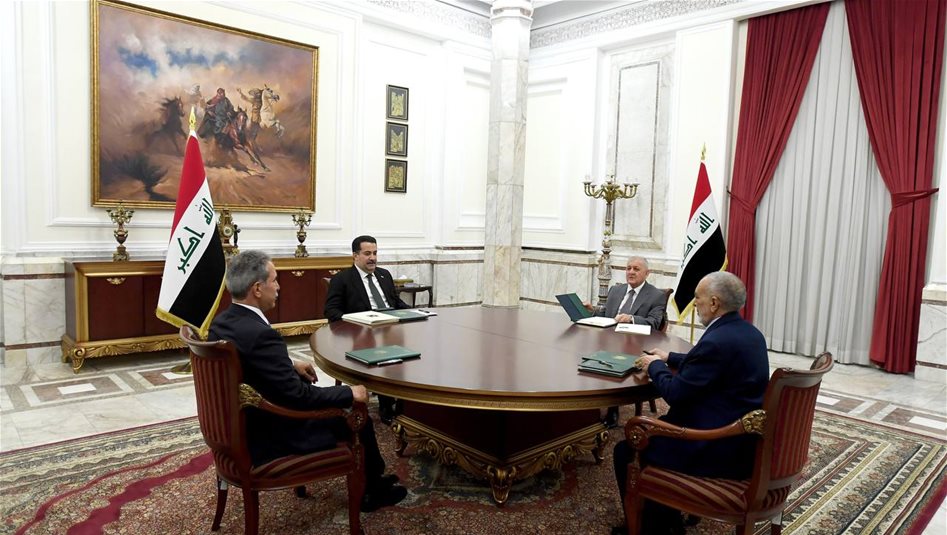 مخرجات اجتماع الرئاسات في بغداد: رفض العدوان على إيران وانتهاكات الاجواء العراقية