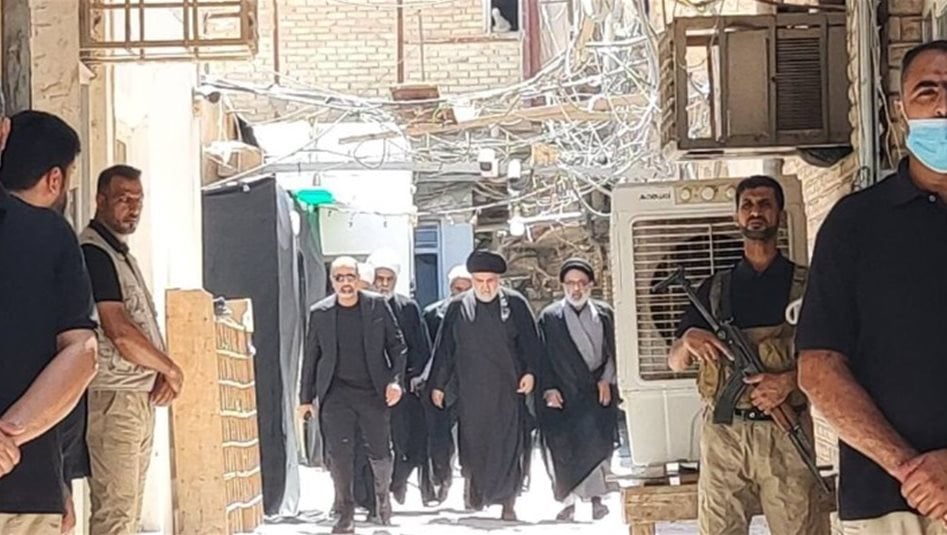بالفيديو.. السيد الصدر يزور السيد السيستاني