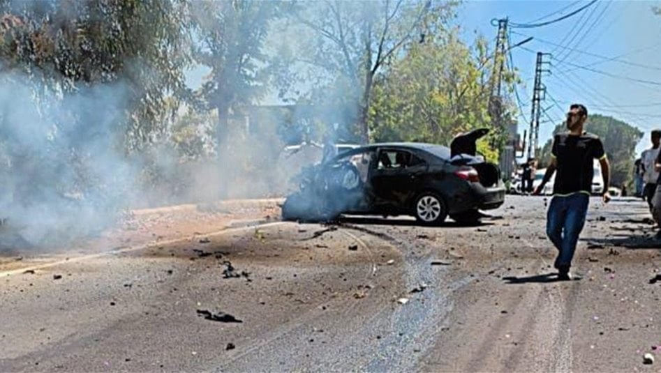 غارة جديدة تستهدف مركبة في بلدة شقرا جنوبي لبنان