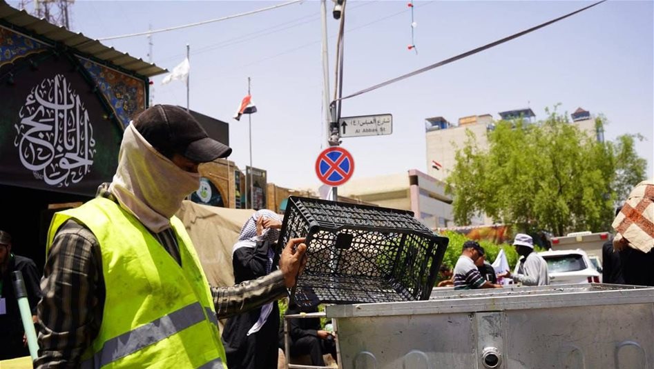 كربلاء تعلن رفع 15 الف طن من النفايات حتى الان