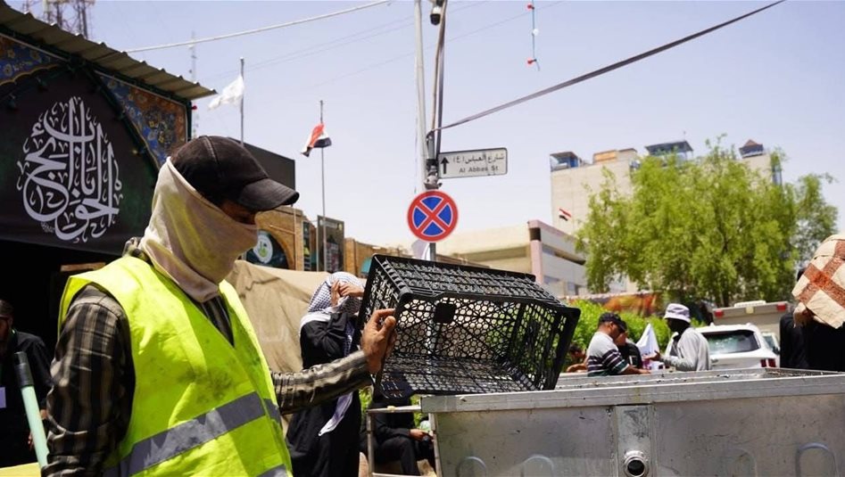 خلال زيارة عاشوراء.. كربلاء تعلن رفع 33 ألف طن نفايات