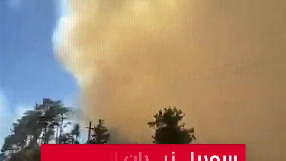 نيران اللاذقية تتسبب بانفجار مخلفات حربية