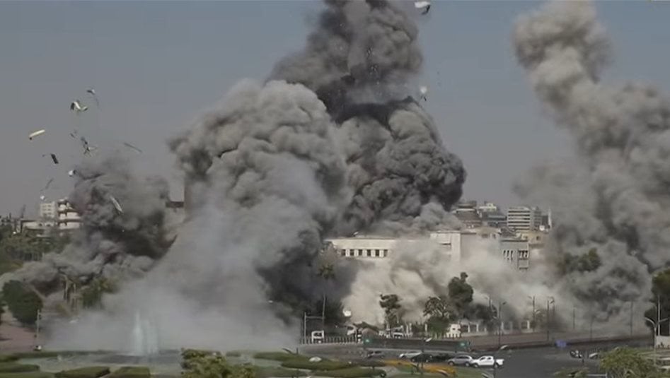 قصف اسرائيلي يطال القصر الرئاسي ومبنى رئاسة الأركان في دمشق