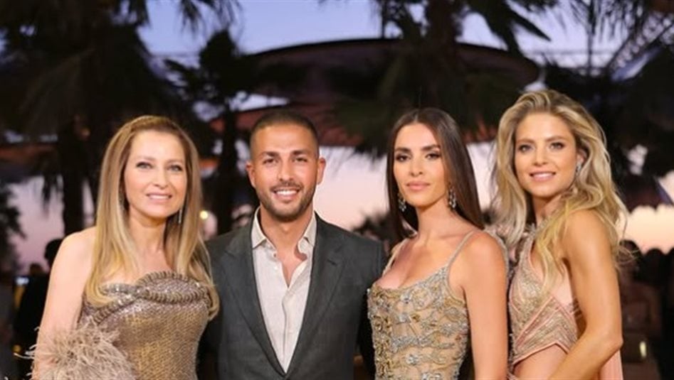  أناقة عائلة ايلي صعب تسرق الأضواء في حفلة ما قبل عرس سيليو وزين... شاهدوا الصور