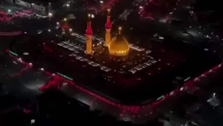 بالفيديو.. هكذا تبدو كربلاء  من الجو خلال زيارة الأربعين