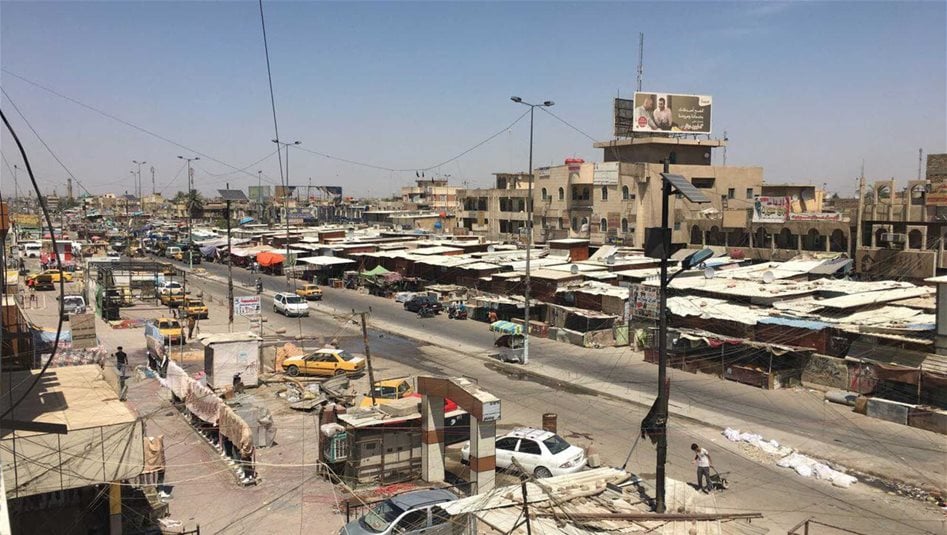 المباشرة بإزالة تجاوزات سوق مريدي وسط مدينة الصدر ببغداد (فيديو)