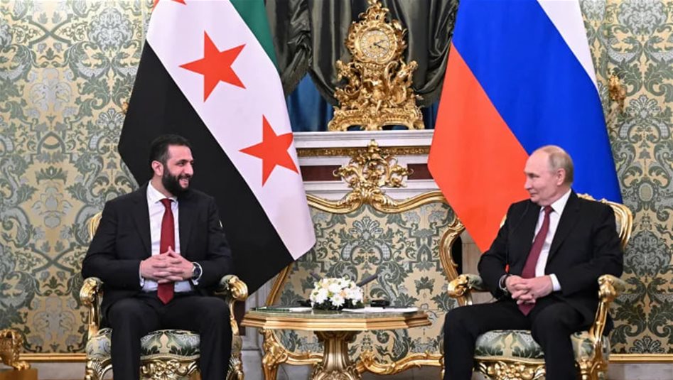 الشرع لبوتين: نحترم كل ما مضى من اتفاقيات بين البلدين