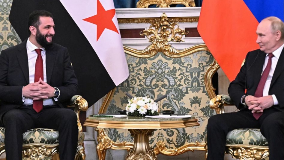 بالفيديو.. هكذا مازح الشرع بوتين "نحتاج للرياضة"