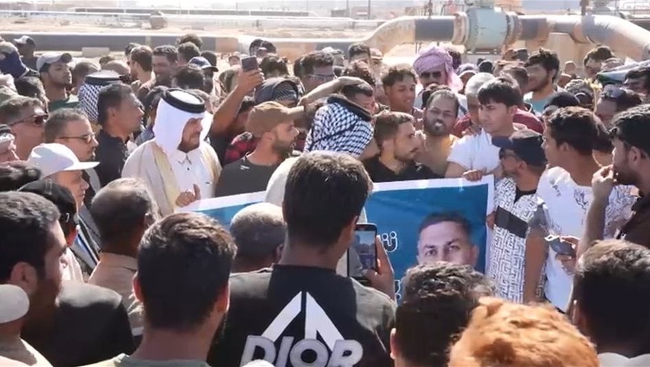 البصرة.. تظاهرات في الفاو للمطالبة بفرص عمل لأبناء القضاء