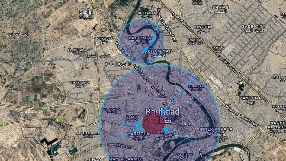 الإرباك من &quot;تشويش خرائط بغداد&quot; يتصاعد.. التفسيرات تدخل مساحات مريبة ولا إجابة واضحة حتى الان