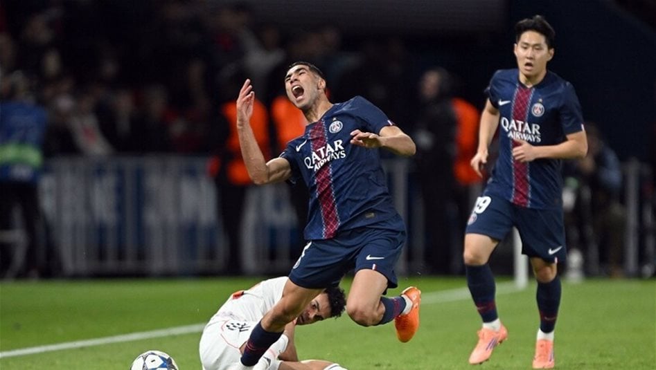 أول تعليق من حكيمي بعد إصابته القاسية