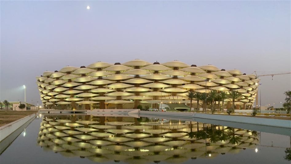 أجواء مشتعلة في جذع النخلة بالبصرة