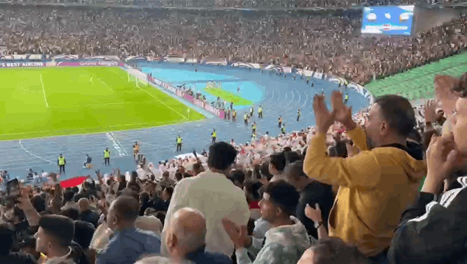 عدسة السومرية ترصد فرحة الجمهور العراقي بهدف التعادل