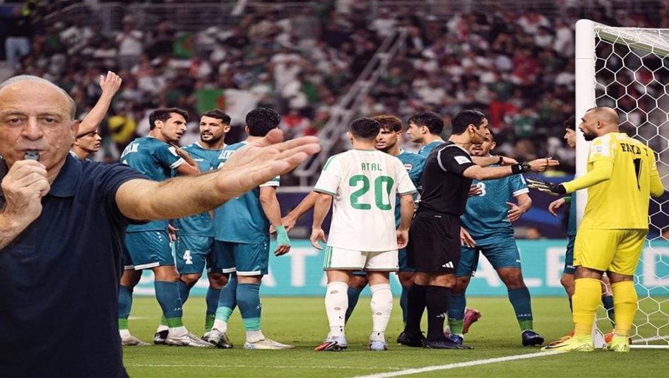 طرد وركلة جزاء وهدف ملغى: ماذا قال جمال الشريف عن مباراة العراق والجزائر؟