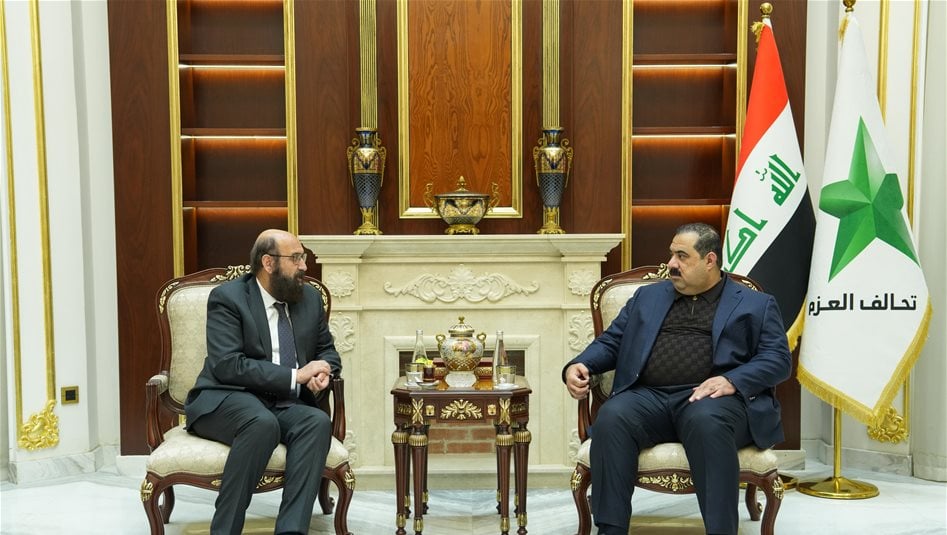 السامرائي يؤكد لأمير الإيزيديين أهمية ترسيخ التعايش المشترك 