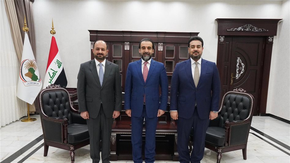 الحلبوسي يهنئ عمر دبوس لانتخابه محافظاً للأنبار