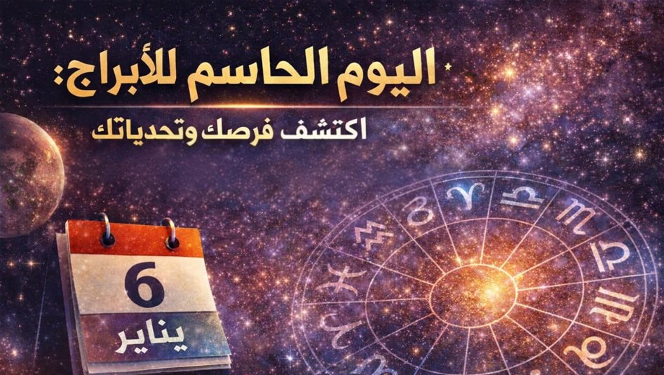 يوم الحسم والفرص الذهبية للأبراج... لا تفوت قراءة توقعات الأبراج مع جاكلين عقيقي ليوم 6-1-2026!