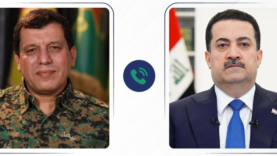 السوداني وقائد قسد يبحثان تطورات الأوضاع في سوريا