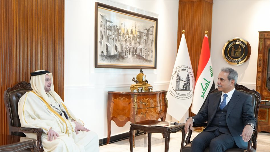 فائق زيدان يستقبل رئيس محكمة الاستثمار العربية 