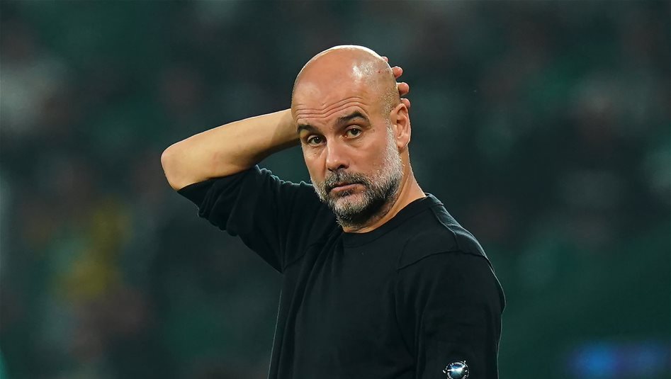 غوارديولا يرد على سؤال بالعربية: ان شاء الله 