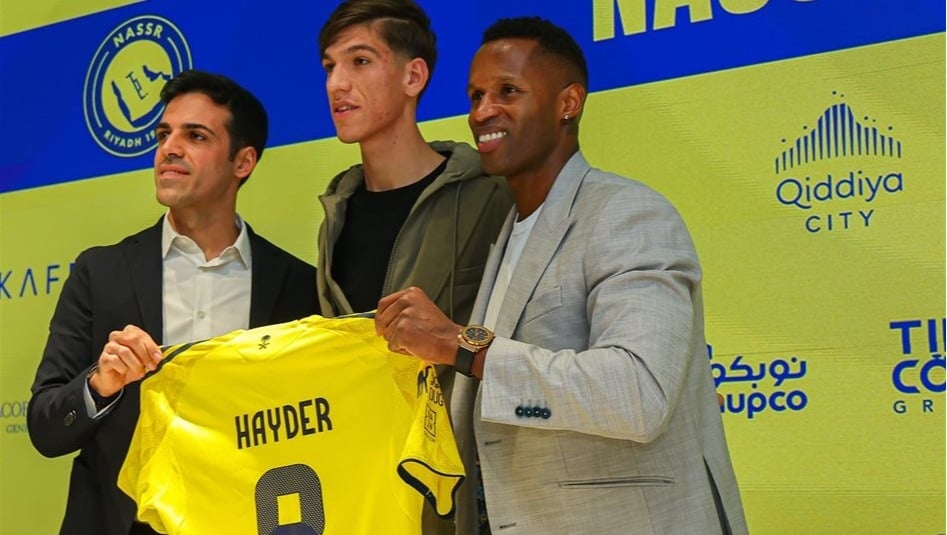رسميا.. النصر السعودي يعلن التعاقد مع حيدر عبد الكريم 