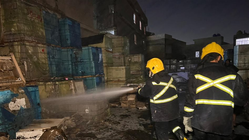 السيطرة على حريق البناية التجارية بمنطقة الزعفرانية 