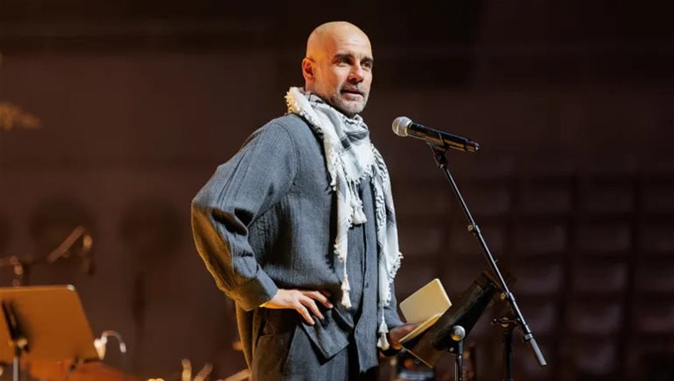 quot;العالم تركهم وحدهمquot;.. غوارديولا بالكوفية الفلسطينية يُلهب منصات التواصل 