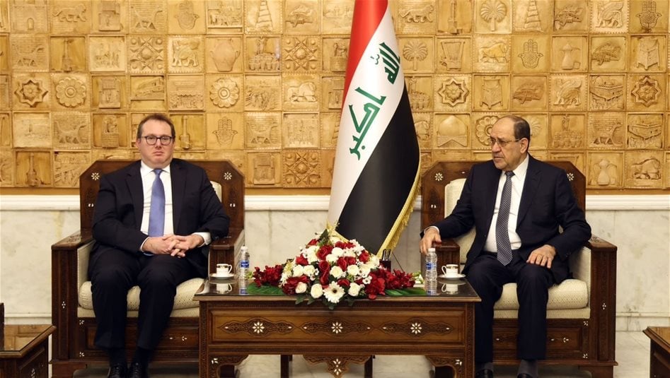 المالكي والقائم بالإعمال الأمريكي يناقشان رؤية الإطار لمسار الحكومة القادمة 