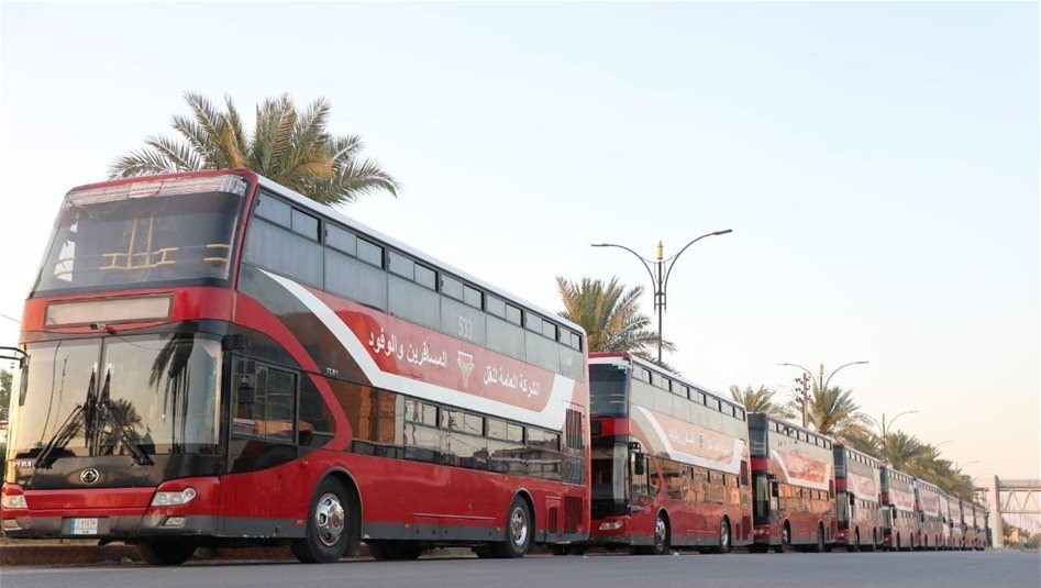 العراق – طرق نقل زوار كربلاء عبر الحافلات