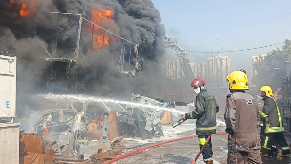 استنفار اثر حريقين في وسط بغداد وباب بغداد
