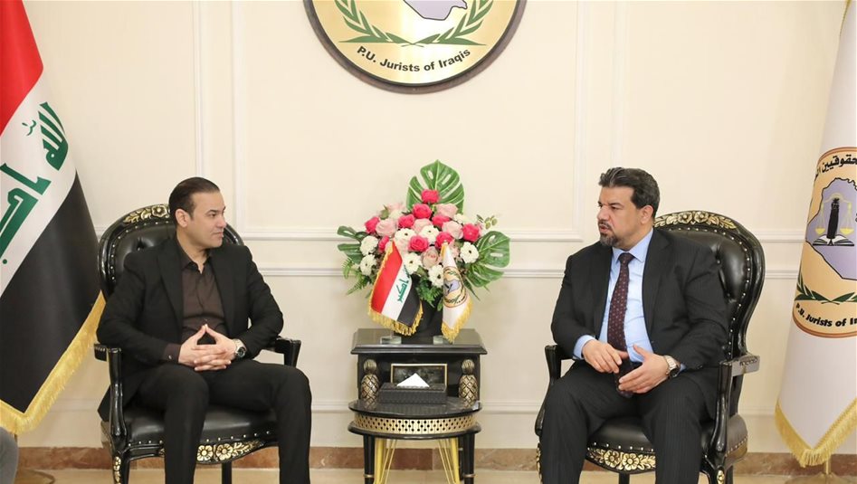العراق – الحشد الشعبي واتحاد الحقوقيين يتفقان على تعزيز التعاون المشترك